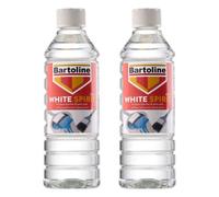 2X Bartoline White Spirit Low Odour Brush Paint Cleaner Oil-Based Solvent 500Ml