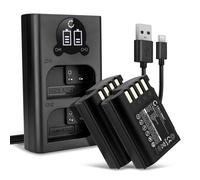 2x Battery for Panasonic Lumix G9 Lumix DC-S5 II 2150mAh + Dual Charger