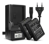 CELLONIC 2x Battery for Camera Compatible with Olympus Pen E-PL8, Pen E-PL7, OM-D E-M10 Mark II, BLS-50 - (1000mAh, 7.4V) + Charger
