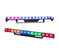 2X Beamz LCB14C Hybrid LED Light Bars, RGBW Pixel Control Wash Package, DJ Lights, Venue Uplighting, Multi-Bar Setup, DMX Ready, Lighting Effects