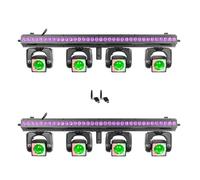 2X BeamZ ShowBar Go Vibe Moving Head Light Bar System with Wireless DMX Delivers Four Moving Heads per bar, Rich Wash Lighting, Strobes, and Complete Stage Lighting in Minutes.