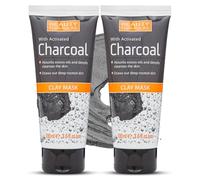 2x Beauty Formulas Charcoal Clay Mask 100ml - Deep Cleansing Face Mask with Kaolin & Activated Charcoal