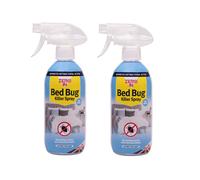 2x Bed Bug Dust Mite Killer Spray Antibacterial Bed Treatment 500ml
