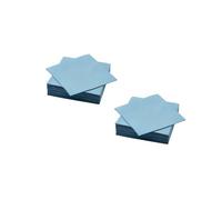 2X Beige Paper Napkins - 40x40 cm, Pack of 50 Each | Soft, Durable & Absorbent Napkins for Dining, Parties & Everyday Use (Grey-Blue, 40 x 40 cm)