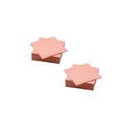 2X Beige Paper Napkins - 40x40 cm, Pack of 50 Each | Soft, Durable & Absorbent Napkins for Dining, Parties & Everyday Use (Orange-Pink, 33x33 cm)