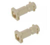 2x Beige Thermoblock Hose Connection Connector For Delonghi Coffee Machine