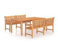 Solid Wood Teak Garden Dining Set Patio Table Furniture Multi Models vidaXL