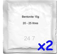 2X Bentonite 15g (25L) Sachet for Homebrew Beer Wine & Cider Making