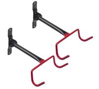 2x Bicycle Bike Wall Hanger Mount Foldable Holder Garage Storage Hook 30kg Steel