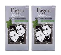 2x Bigen Speedy Hair Color Conditioner with Natural Herbs For Covering Gray hairs in 5 mins by AMETSUS (882 Brownish Black)