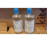 2x Bioderma Hydrabio H2O Micellar Cleanse, Moisturising Make Up Remover 2x 500ml