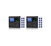 2X Biometric RFID Access Control System RFID Keypad USB Fingerprint System Electronic Clock Attendance Machine