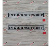 2X Black 15.2cm in Odin We Trust Decal Sticker Norse Viking Letters