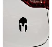 2X Black 15.2cm Sparta Helmet Decal Sticker Car Vinyl Molon Labe Style A