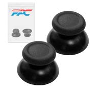 2x Black Analog Thumb Stick Replacements, Compatible with Sony Playstation 4 (PS4) controllers