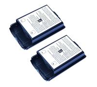2x Black Battery Cover For Microsoft Xbox 360 Wireless Controller