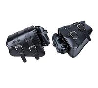 2X Black Left Right Side Solo Saddle Bag with Side Storage Compatible with Harley Sportster XL883 XL1200