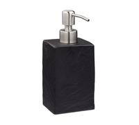 2x black pump soap dispenser set