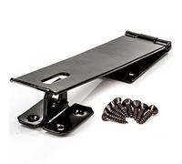 2X Black Safety Hasp & Staples - 150mm/6" - Heavy Duty Padlock Latches