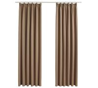 2x Blackout Curtains with Hooks Drapery Blind Multi Colours Multi Sizes vidaXL