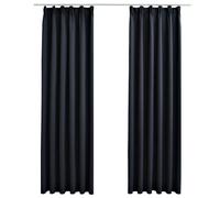2x Blackout Curtains with Hooks Drapery Blind Multi Colours Multi Sizes vidaXL