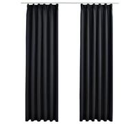 2x Blackout Curtains with Hooks Drapery Blind Multi Colours Multi Sizes vidaXL