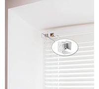 2x Blinds Headrail Bracket Mounting Holder Head Track End Cover Plastic White, Suitable for Top Side or Back Installation