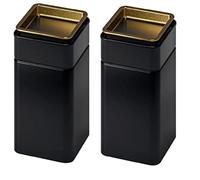 2x BLOMNING Modern Coffee/tea tin 10x10x10 cm