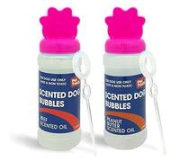 2x Blowing Bubbles that contains Oil Refill for Pet Interactive Play with Toy Blower equipment