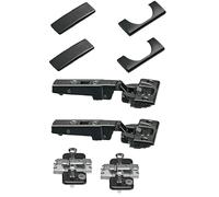 2x Blum Hinge Set 71B3550 Onyx Black Pot Hinge Corner Stop 110° Blumotion