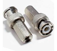 2X Bnc Connector Male Plug Twist/screw On Rg58Rg142Rg400 Coax Coaxial Cable