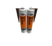 2X Bond It Wp70 Neutral Cure Oxime Silicone Sealant Brown, 285Ml - Flexible - Weatherproof Building Sealant