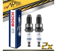 2X BOSCH 0242235664 Spark Plugs For Audi 80 100 A6 VW Golf Passat Polo 242235664