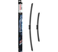 2x Bosch Aerotwin Flat Wiper Blade Set Fits: PEUGEOT 2008 Mk1 Front 13 to 19