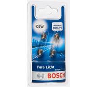 2x Bosch C5W SV8.5-8 Halogen License Plate Bulbs for BMW Audi VW
