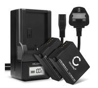2x BP-DC12-E,BP-51 Battery + Charger Set for Leica V-LUX (Typ 114)