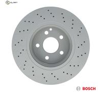 Bosch BD400 Brake Disc - 312 mm Vented High-Carbon Disc - Front Axle - ECE-R90 Certified - Great Cooling and Noise Suppression, Advanced Corrosion protected - 1 Single Disc