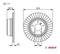 X2 PCS BRAKE DISC 0 986 479 350