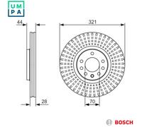 2x BRAKE DISC 0 986 479 571 FOR VAUXHALL ZAFIRA/Mk/II ASTRA OPEL 4cyl 2.0L 4cyl