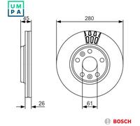 2x BRAKE DISC 0 986 479 576 FOR MERCEDES-BENZ CITAN/Panel/Van/Box/Body/MPV 1.5L