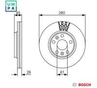 2x BRAKE DISC 0 986 479 576 FOR MERCEDES-BENZ CITAN/Panel/Van/Box/Body/MPV 1.5L