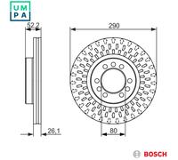 2x BRAKE DISC 0 986 479 626 FOR IVECO DAILY/III/Van/Platform/Chassis/Dump 3.0L