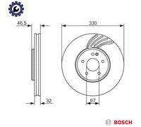 BOSCH 0 986 479 719 Brake disc