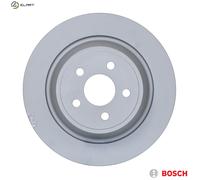 2x Brake Discs Pair Solid fits FORD S-MAX 1.5 Rear 2015 on 316mm Set Bosch New