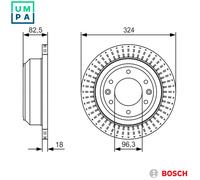 2x BRAKE DISC 0 986 479 U29 FOR HYUNDAI GRAND/STAREX/??/H-1/Travel/II iLOAD 2.5L