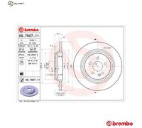 2x BRAKE DISC 08.7607.11 FOR MERCEDES-BENZ OM 612.963 2.7L 5cyl M-CLASS 3.7L