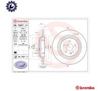2x BRAKE DISC 08.7607.11 FOR MERCEDES-BENZ OM 612.963 2.7L 5cyl M-CLASS 3.7L
