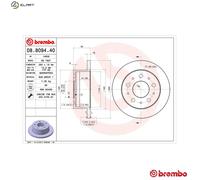 BREMBO 08.8094.40 Brake disc