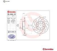 2x BRAKE DISC 08.9364.2X FOR ALFA ROMEO JEEP FIAT 939 A6.000 937A7.000 1.9L 4cyl
