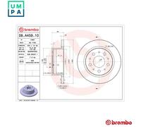 2x BRAKE DISC 08.A459.10 FOR PEUGEOT MANAGER/Platform/Chassis/Van/Bus BOXER 2.2L